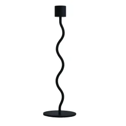 Cooee Design Candelabro Curved 26 cm, Black Negro Outlet
