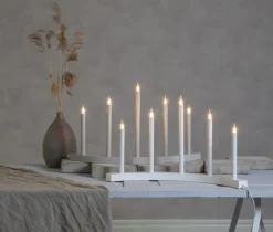 Star Trading Candelabro de adviento Accent, Gris Hot