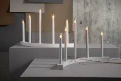 Star Trading Candelabro de adviento Accent, Gris Hot