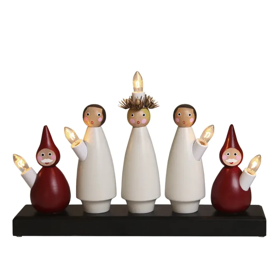 Star Trading Candelabro de Adviento Lucia Choir, -rojo Blanco Clearance