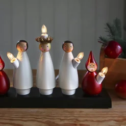 Star Trading Candelabro de Adviento Lucia Choir, -rojo Blanco Clearance