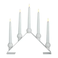 Watt & Veke Candelabro de Adviento Luna, White Blanco