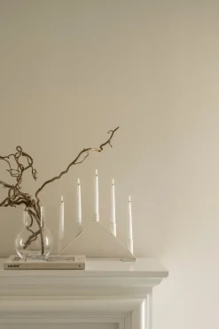 Watt & Veke Candelabro de Adviento Luna, White Blanco