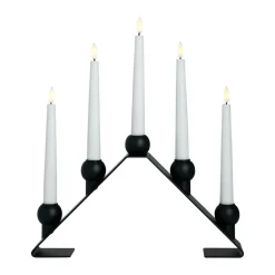 Watt & Veke Candelabro de Adviento Luna, Black Negro Sale