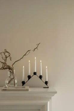 Watt & Veke Candelabro de Adviento Luna, Black Negro Sale