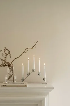 Watt & Veke Candelabro de Adviento Luna, Chrome Plateado Online