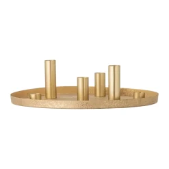 Bloomingville Candelabros De Navidad<Candelabro de adviento Maxime Ø30 cm, Oro Color dorado