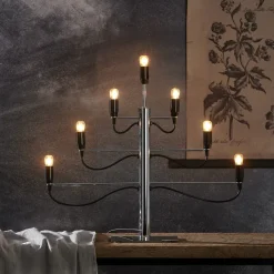 Star Trading Candelabro de Adviento Milano, cromo Plateado Sale