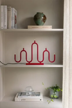 Globen Lighting Candelabros Eléctricos De Adviento<Candelabro de Adviento Noel 5, Rojo