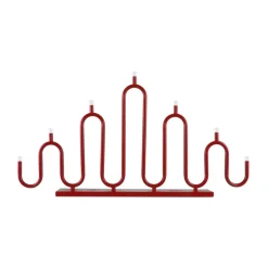 Globen Lighting Candelabro de Adviento Noel 7, Rojo