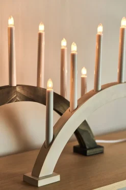 Scandi Living Candelabros Eléctricos De Adviento<Candelabro de Adviento Sky arco 41 cm, esmaltado Blanco