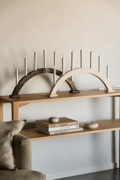 Scandi Living Candelabros Eléctricos De Adviento<Candelabro de Adviento Sky arco 41 cm, esmaltado Blanco