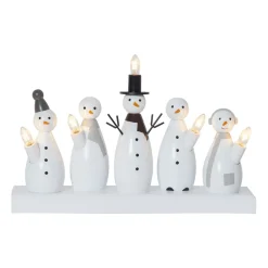 Star Trading Candelabros Eléctricos De Adviento|Lámparas De Ventana<Candelabro de Adviento Snowman, Blanco