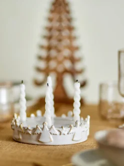 Bloomingville Candelabros De Navidad<Candelabro de Adviento Starry, Blanco