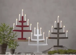 Star Trading Candelabros Eléctricos De Adviento<Candelabro de adviento Trapp 54 cm, Marrón