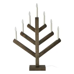 Scandi Living Candelabros Eléctricos De Adviento<Candelabro de AdvientoPine 62 cm, teñido oscuro Marrón