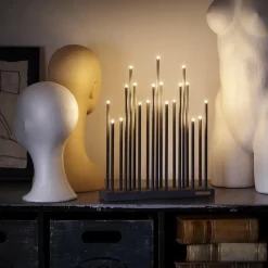 Elflugan Candelabro eléctrico , Gris antracita GrisNegro Online