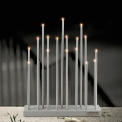 Elflugan Candelabros Eléctricos De Adviento<Candelabro eléctrico , claro Gris