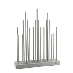 Elflugan Candelabros Eléctricos De Adviento<Candelabro eléctrico Grande, claro Gris