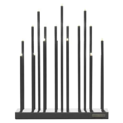 Elflugan Candelabros Eléctricos De Adviento<Candelabro eléctrico Grande, Gris GrisNegro