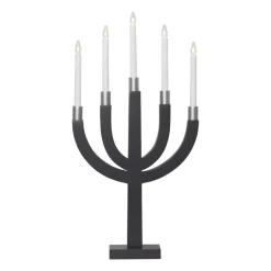 Star Trading Candelabros Eléctricos De Adviento<Candelabro eléctrico Elias, oscuro Gris