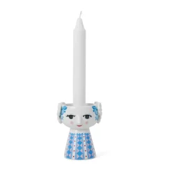 Bjørn Wiinblad Candelabro Eva 9,5 cm, oscuro Azul Discount
