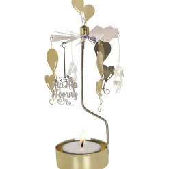 Pluto Design Candelabro giratorio Fira, plata-oro PlateadoColor dorado New