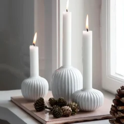 Kähler Candelabros<Candelabro Hammershøi pequeño, Blanco