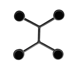 Normann Copenhagen Candelabro Heima, Negro Online