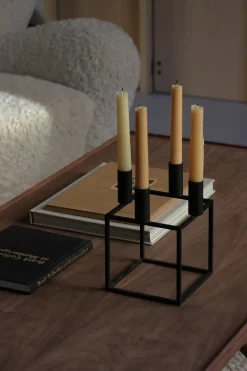 Audo Copenhagen Candelabro Kubus 4, Negro Discount