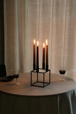 Audo Copenhagen Candelabro Kubus 4, Negro Discount