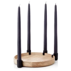 Applicata Candelabro Luna, roble-negro MarrónNegro