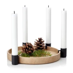Applicata Candelabro Luna, roble-negro MarrónNegro