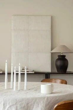 Watt & Veke Candelabro Lykke combinable incl. 5 velas LED, White Blanco Online