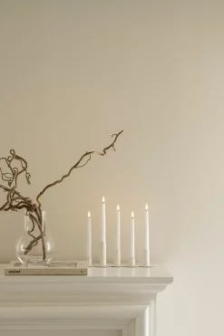Watt & Veke Candelabro Lykke combinable incl. 5 velas LED, White Blanco Online