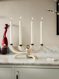 Design House Stockholm Candelabros De Navidad<Candelabro Nordic Light, 4 brazos, Blanco