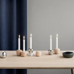 Stelton Candelabros<Candelabro Ora madera, pequeño MarrónPlateado