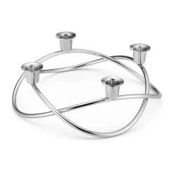 Georg Jensen Candelabro Season Ø26 cm, brillante GrisPlateado Clearance