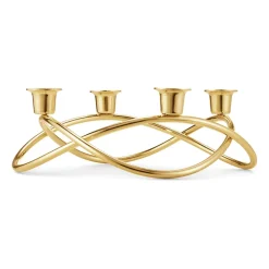 Georg Jensen Candelabros De Navidad<Candelabro Season Ø26 cm, chapado en oro Color dorado