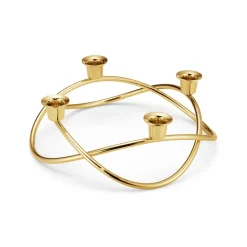 Georg Jensen Candelabros De Navidad<Candelabro Season Ø26 cm, chapado en oro Color dorado