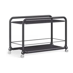Lammhults Carrito con ruedas Tension, Textura Graphit Gris