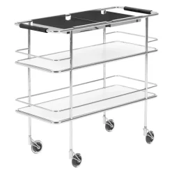 Lammhults Carritos Auxiliares<Carrito de servicio Cargo Support, Laminado -cromo Blanco