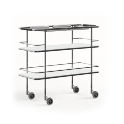 Lammhults Carrito de servicio Cargo Support, Laminado blanco-cromo BlancoPlateado Online