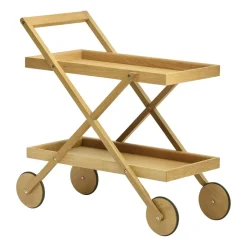 Design House Stockholm Carrito Exit, Roble Marrón