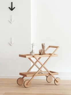 Design House Stockholm Carrito Exit, Roble Marrón