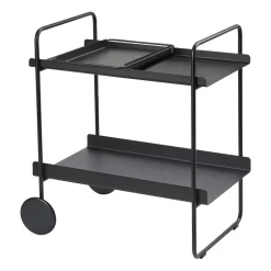 Zone Denmark Carro con ruedas A-Cocktail, Black Negro