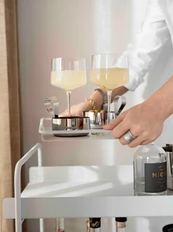 Zone Denmark Carro con ruedas A-Cocktail, Black Negro