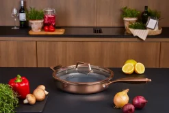 Hâws Cazuela con tapa con recubrimiento hybrid coating Santo, Oro rosado NaranjaPlateadoNegro Outlet