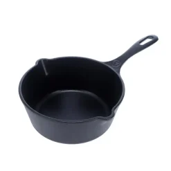 Victoria Cazuela de hierro fundido Ø22 cm, mate Negro Clearance