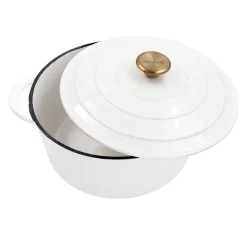 Nordwik Cazuela de hierro fundido 5 L, Blanco Online